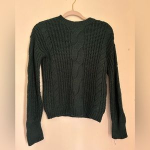 BP. Green knit sweater